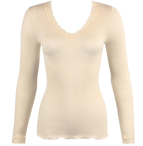 Oscalito, Hemdje LM, wol/zijde, ivoor