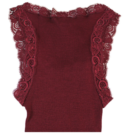 Oscalito, Hemdje, Wol/zijde, bordeaux