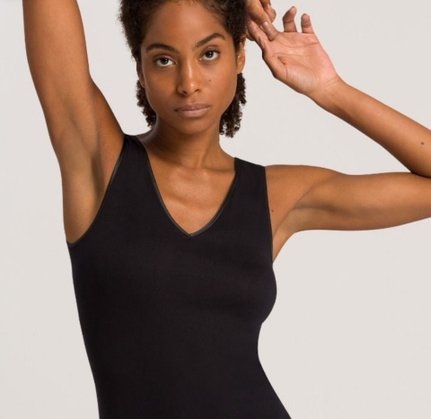 Hanro, dameshemdje, zwart