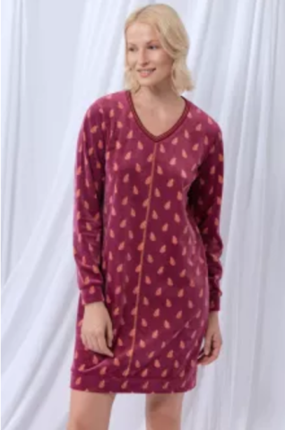 LordsxLilies, slaapkleedje, wijnrood