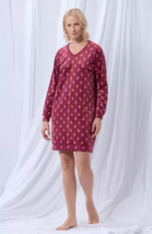 LordsxLilies, slaapkleedje, wijnrood