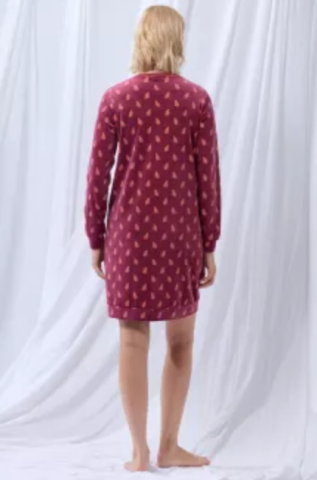 LordsxLilies, slaapkleedje, wijnrood