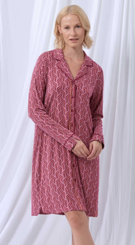 LordsxLilies, Slaapkleed, print, bordeau