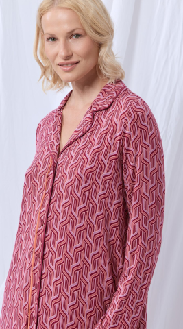 LordsxLilies, Slaapkleed, print, bordeau