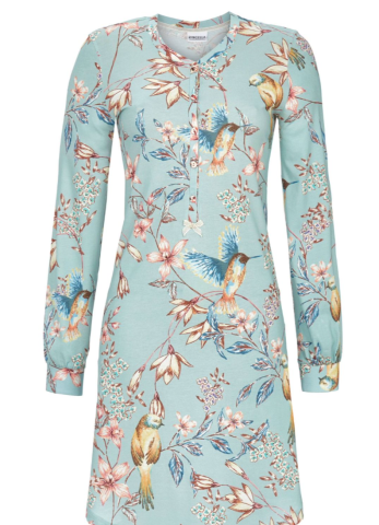 Ringella, slaapkleed, lichtblauw, bloem