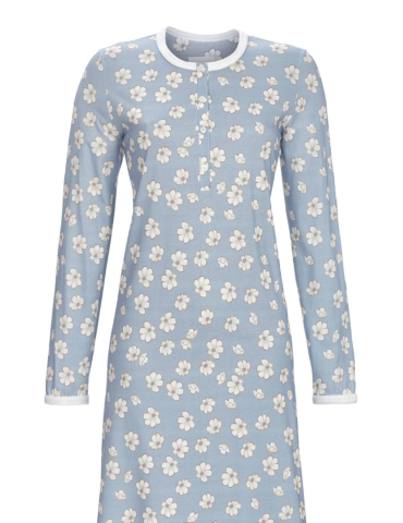 Ringella, slaapkleed, lichtblauw, bloem