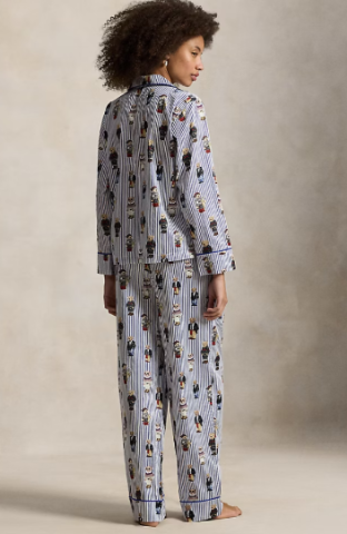 Ralph Lauren, doorknoopdamespyjama, beer