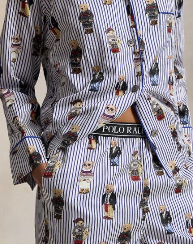 Ralph Lauren, doorknoopdamespyjama, beer