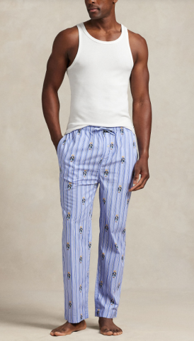 Ralph Lauren, pyjamabroek, blauw, beer