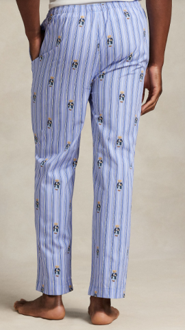 Ralph Lauren, pyjamabroek, blauw, beer