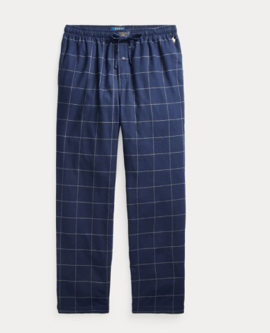 Ralph Lauren, pyjamabroek, flanel, blauw