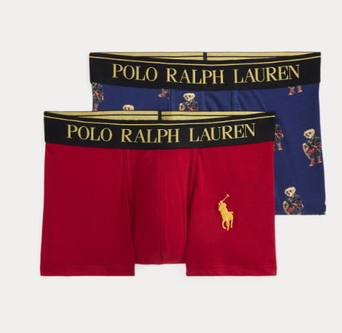 Ralph Lauren, boxers, 2pack, beer, blauw