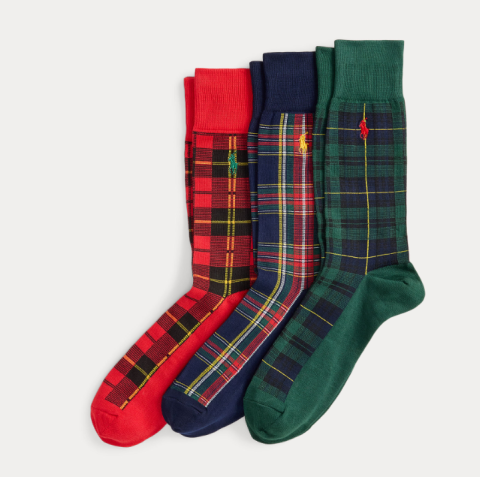 Ralph Lauren, Sokken 3-pack, ruit
