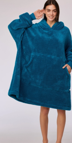 Woody, unisexsweater, groenblauw