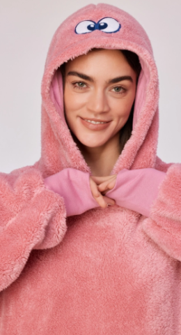 Woody, unisexsweater, roze