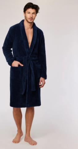 Woody, herenkamerjas, donkerblau