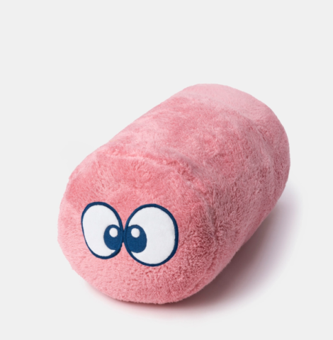 Woody, cilindervormig kussen roze