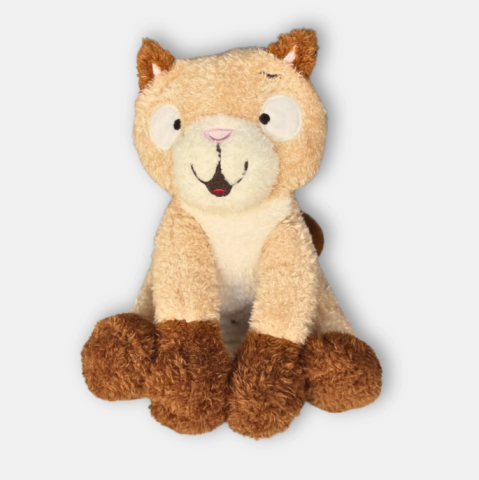 Kat knuffeltje in velours