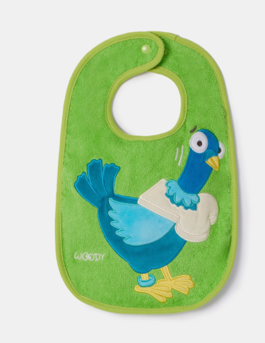 Woody, slabbetje, duif