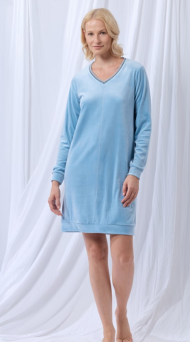 LordsxLilies, Kleed velours, ijsblauw