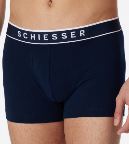 Schiesser, Herenboxershort 3-pack, blauw
