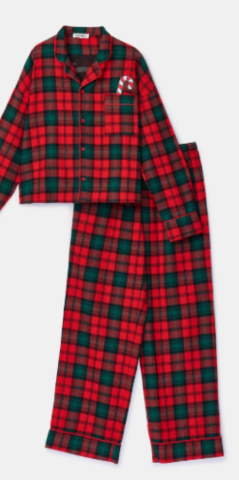 Woody, kerstpyjama, flanel, geruit
