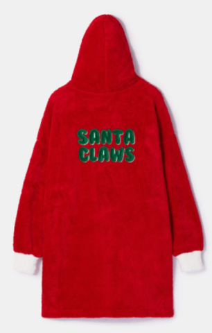 Woody, XXL sweater, kerst, rood met kat