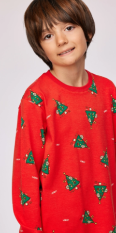 Woody, kerstpyjama, rood