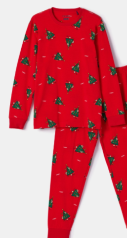 Woody, kerstpyjama, rood