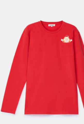 Woody, kerstpyjama, flanelle broek, rood