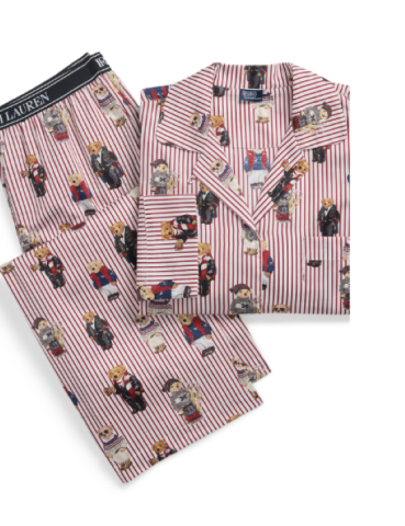 Ralph Lauren, damespyjama, beer, rood