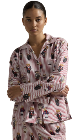 Ralph Lauren, damespyjama, beer, rood