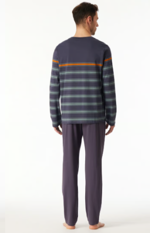 Schiesser, Pyjama, blauw