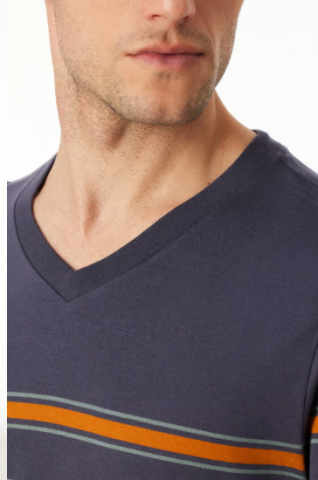 Schiesser, Pyjama, blauw