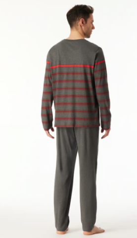 Schiesser, Pyjama, donkergrijs