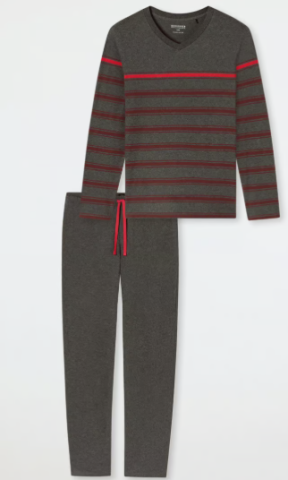 Schiesser, Pyjama, donkergrijs