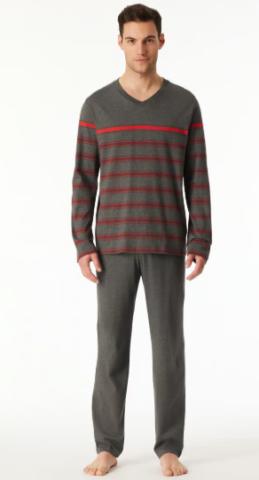 Schiesser, Pyjama, donkergrijs