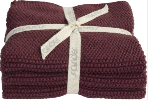 Sander, schoteldoekjes, aubergine, 25/25