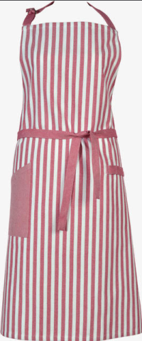 Sander, keukenschort, Adam rood