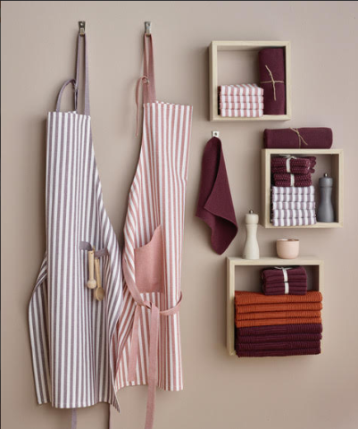 Sander, keukenschort, Adam rood