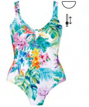 Tessy beachwear, badpak, Romantic