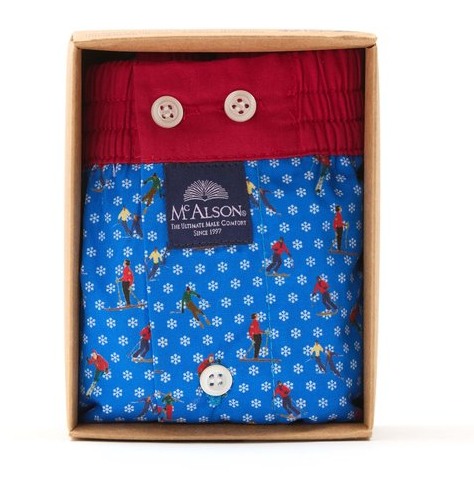 Mc Alson, boxer, blauw, skiërs