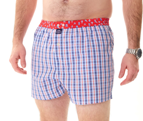 Mc Alson, boxer, blauw-rood geruit