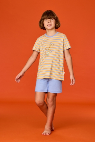 Woody, jongenspyjama, dierentuin, streep