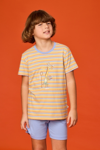 Woody, jongenspyjama, dierentuin, streep