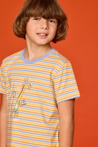 Woody, jongenspyjama, dierentuin, streep