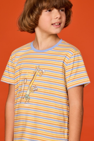 Woody, jongenspyjama, dierentuin, streep