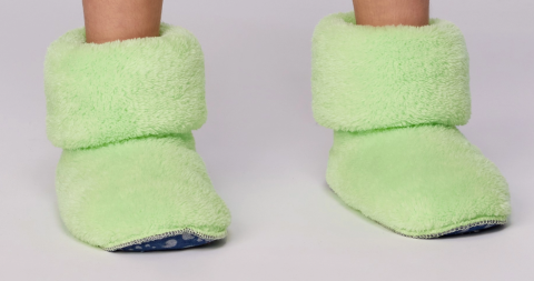 Woody, pantoffels, limoengroen