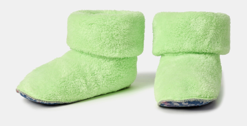 Woody, pantoffels, limoengroen