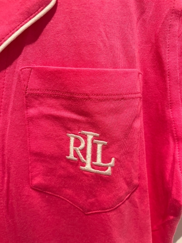 Ralph Lauren, Pyjama, knoopjes, roze